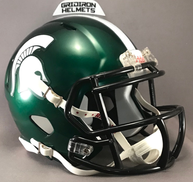 michigan state mini football helmet