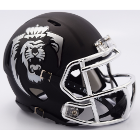 black chrome football helmet