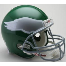 Philadelphia Eagles Riddell Philadelphia Eagles Throwback 1974 - 1995 VSR4  Full-Size Replica Football Helmet