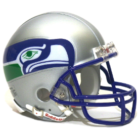 SEATTLE SEAHAWKS NFL Riddell THROWBACK SPEED Mini Football Helmet