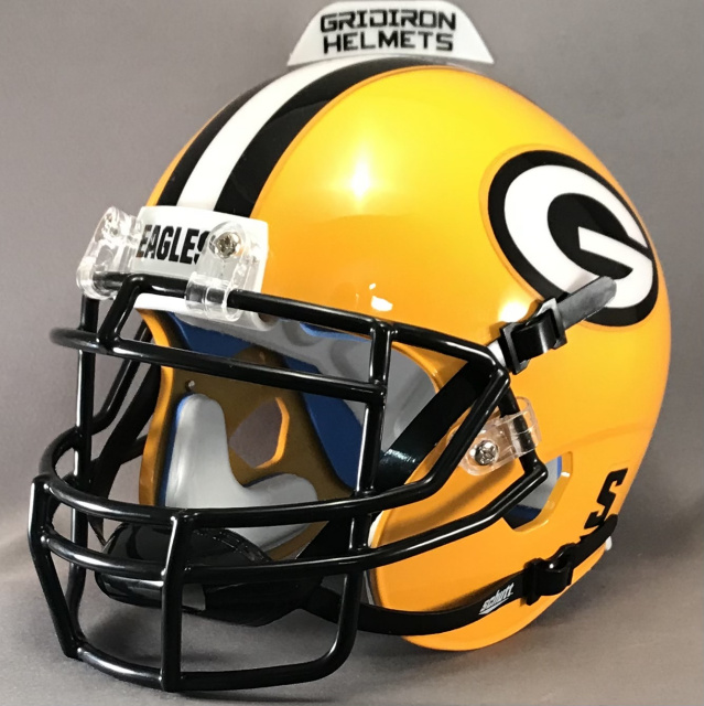 Green Bay Packers Helmet Riddell Replica Full Size Speed Style Flash Alternate