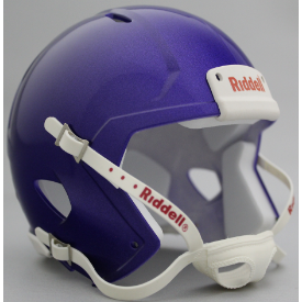 : Matte White with Black Mask Blank Riddell Revolution