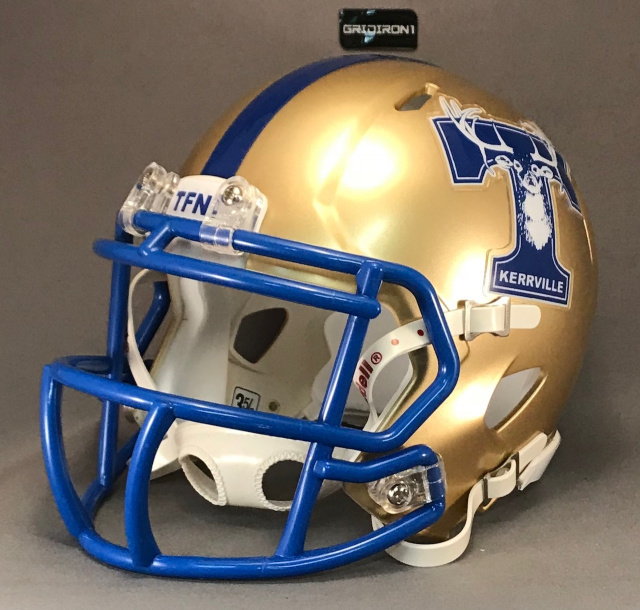 Texas Rangers Custom Concept Blue Mini Riddell Speed Football