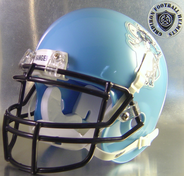 Texas Rangers City Connect Custom Light Blue Mini Football Helmet