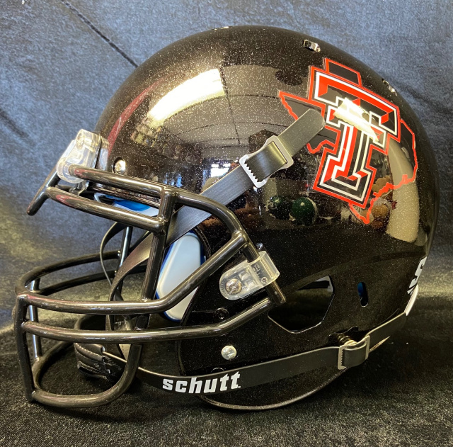 Texas Tech Red Raiders NCAA Mini Speed Football Helmet Chrome Logo- NCAA.