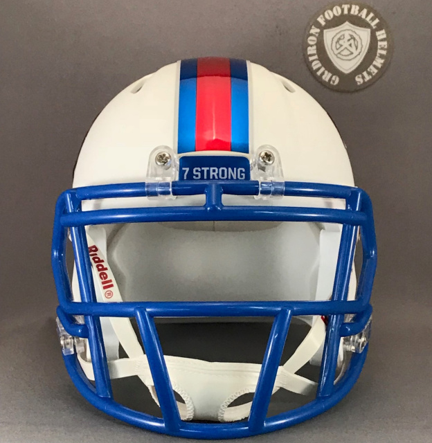 Download Revere Minutemen HS (OH) 2018 Matte White Helmet Chrome Decals