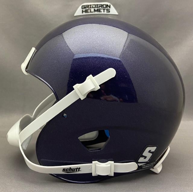 Schutt Royal Blue Blank Shell Mini Football Helmet w/ White Metal Mask - No  Box