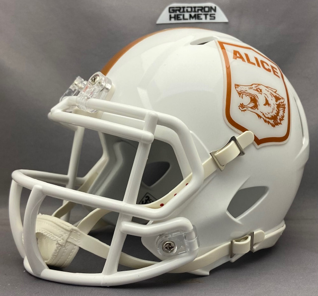 White and Clear Rams Horn Decals Del Rio Rams HS TX